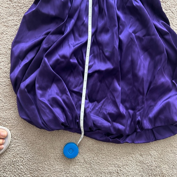 Alice and Olivia halter, bubble hemmed dress, with deep V - Picture 3 of 5